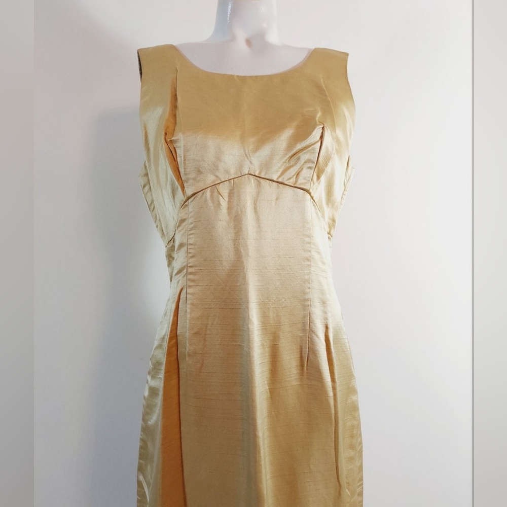 50s 60s SILK beaded bombshell sheath cocktail dress and crop top - Picture 4 of 9
